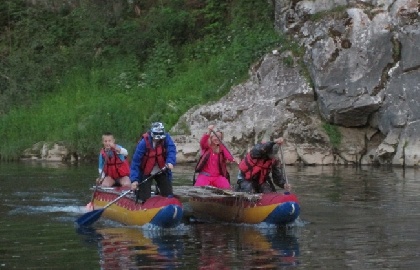Пермские школьники приняли участие в сплаве по реке Чусовой