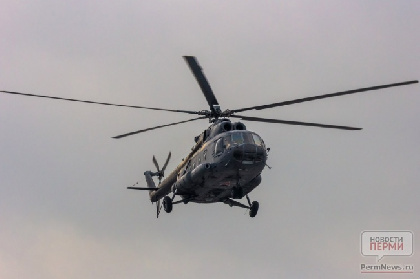 Недалеко от Перми заметили 12 военных вертолетов