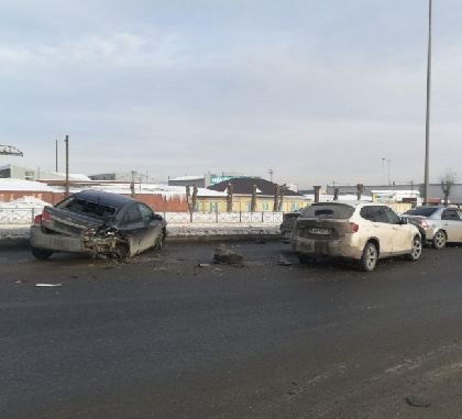 В Перми столкнулись шесть автомобилей