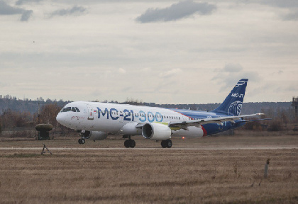 Российский авиалайнер МС-21 с пермскими двигателями ПД-14 совершил первый полет