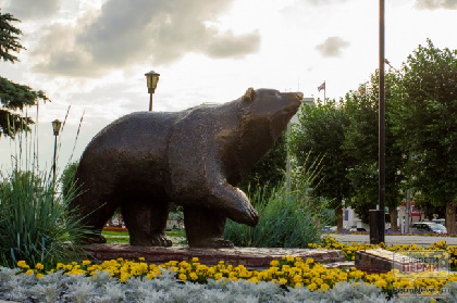 Скульптуру «Пермский медведь» перенесут в центр сквера у гостиницы «Урал»