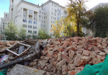 В Перми снесли историческое здание в центре города