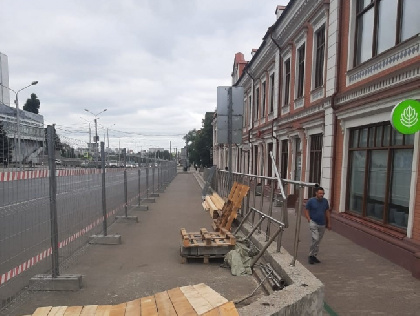 На улице Петропавловской появится первый в Перми тёплый тротуар