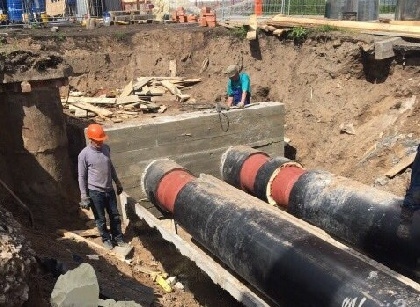 Проезд по Компросу будет сужен из-за перекладки теплосети