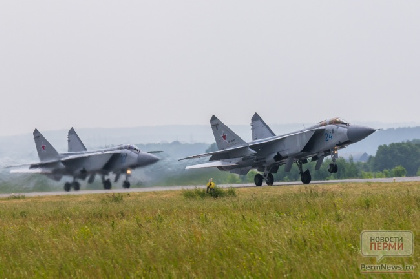 В Пермском крае у истребителя МиГ-31БМ загорелся двигатель