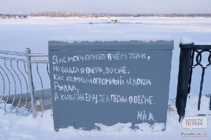 В Перми подростки дрейфовали на льдине