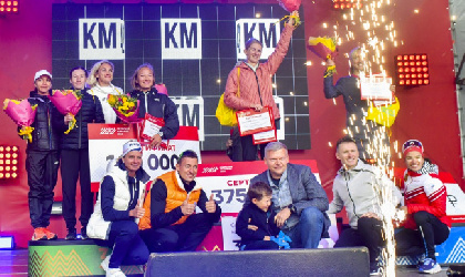 Алексей Дёмкин наградил участников Пермского марафона