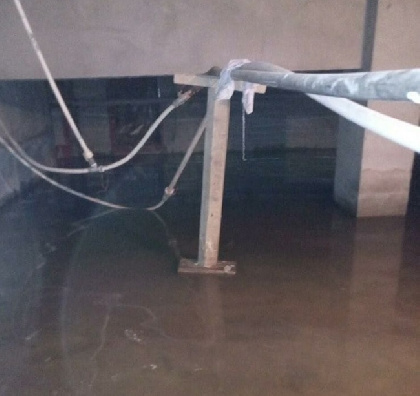 В Перми затопило подвал дома, который обрушался в 2015 году