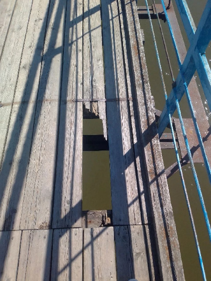 В Чусовом подвесной мост требует ремонта