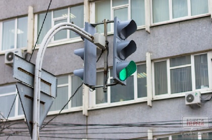 В Перми отключены светофоры на шоссе Космонавтов