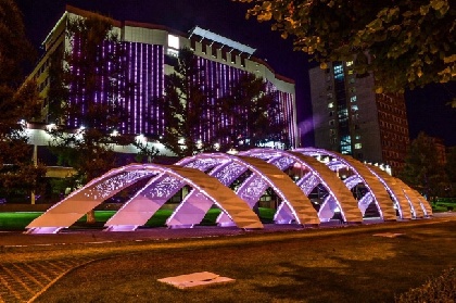 В центре Перми появился арт-объект «Спираль времени»