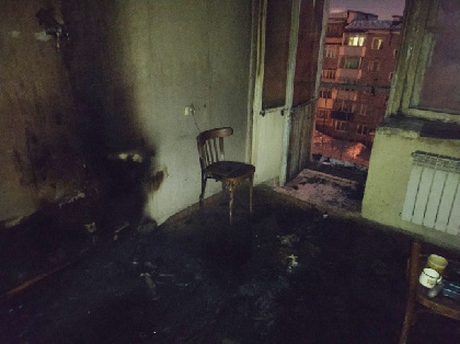 В Лысьве при пожаре пострадал мужчина