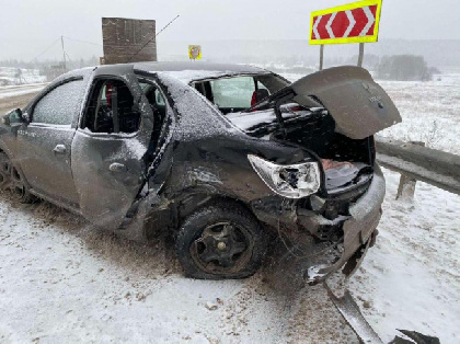 В Добрянском районе в ДТП пострадала пассажирка