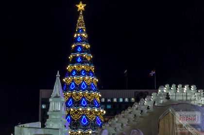 В Перми потратят 2,6 миллиона на световой купол для новогодней елки