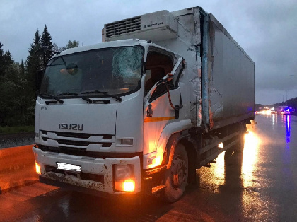 На трассе Пермь-Екатеринбург столкнулись два грузовика