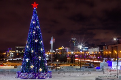В новогоднюю ночь проезд в центре Перми будет закрыт