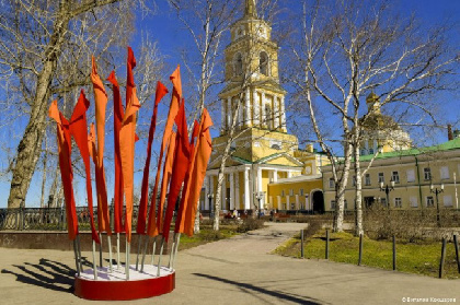 Пермь начали украшать к Дню Победы